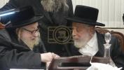 באזוך פון כ"ק  אדמו"ר מליסקא שליט"א ביי כ"ק  אדמו"ר מראחמיסטריווקא שליט"א לקראת הבר מצוה פון נכדו ני"ו