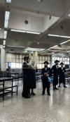 כ"ק הרה"צ רבי יעקב מאיר שעכטער און כ"ק אדמו"ר מגור שליט"א ביי א ברית לבן אחד מחסידיו 