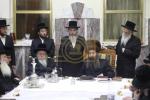 כ"ק אדמו"ר מסאדיגורא ירושלים ביים סעודת הילולא פון זקינו האדמו"ר בעל העקבי אבירים מסאדיגורה זצ"ל 