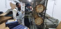 הגה"צ ראש ישיבת סאטמאר בני ברק שליט"א באזוכט אין די מצה בעקעריי 