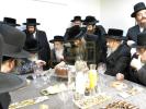 מסיבת שקל הטהור בבית אב"ד קלוזש שליט"א אין קרית טאהש בהשתתפות כ"ק אדמורים מסאטמאר און טאהש שליט"א 