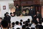 באזוך פון כ"ק אדמו"ר מסאטמאר שליט"א אין ת"ת סאטמאר כיתות א' ב' אין קרית יואל 