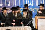 עצרת הספד לפטירת כ"ק אדמו"ר מליזענסק זצ"ל אין וויליאמסבורג 