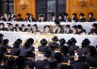 יארצייט פון הרה"ק מצאנז קלויזענבורג זי"ע ביי בנו מ"מ כ"ק אדמו"ר מצאנז קלויזענבורג שליט"א‎‎