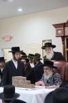 כ"ק אדמו"ר מסאטמאר שליט"א בהנחת אבן הפינה פארן נייעם חדר אין אנטווערפן 