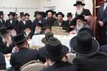 כ"ק אדמו"ר מסאטמאר שליט"א בהנחת אבן הפינה פארן נייעם חדר אין אנטווערפן 