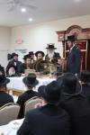 כ"ק אדמו"ר מסאטמאר שליט"א בהנחת אבן הפינה פארן נייעם חדר אין אנטווערפן 
