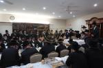 כ"ק אדמו"ר מסאטמאר שליט"א בהנחת אבן הפינה פארן נייעם חדר אין אנטווערפן 