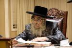 כ"ק אדמו"ר מסאטמאר שליט"א ביים פארהערן בחורי ישיבת אהבת התורה ד'סאטמאר וויליאמסבורג 