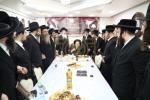 מסיבת לחיים בבית הרה"ק רבי יעקב מאיר שעכטער לרגל דאס ארויסגעבונג פונעם נייעם ספר אגרת הקודש בילדער שמואל דריי