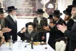 מסיבת לחיים בבית הרה"ק רבי יעקב מאיר שעכטער לרגל דאס ארויסגעבונג פונעם נייעם ספר אגרת הקודש בילדער שמואל דריי