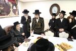 מסיבת לחיים בבית הרה"ק רבי יעקב מאיר שעכטער לרגל דאס ארויסגעבונג פונעם נייעם ספר אגרת הקודש בילדער שמואל דריי