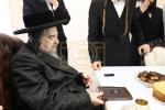 מסיבת לחיים בבית הרה"ק רבי יעקב מאיר שעכטער לרגל דאס ארויסגעבונג פונעם נייעם ספר אגרת הקודש בילדער שמואל דריי