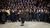 הכנסת ספר תורה אין בית המדרש הגדול ספינקא דורך כ"ק אדמו"ר מספינקא שליט"א לז"נ זיין שווער כ"ק אדמו"ר מ'טאמאשוב זצ"ל