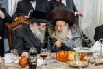 הכנסת ספר תורה אין בית המדרש הגדול ספינקא דורך כ"ק אדמו"ר מספינקא שליט"א לז"נ זיין שווער כ"ק אדמו"ר מ'טאמאשוב זצ"ל