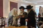 כ"ק אדמו"ר מתולדות אהרן שליט"א באזוכט אין קרית יואל 
