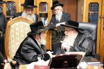 כ"ק אדמו"ר מוויזניץ שליט"א באזוכט ביי כ"ק אדמו"ר מצאנז שליט"א 