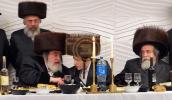 שמחת השבע ברכות פון נכד כ"ד כ"ק אדמורים מוויזניץ און נירבארטור שליט"א אפגעראכטן מוצש"ק דורך די זיידע כ"ק אדמו"ר מנירבארטור שליט"א