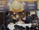 מעמד סיום כתיבת אותיות אין שטאט סיגוט בהשתתפות כ"ק אדמו"ר מסאטמאר שליט"א 