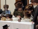 מעמד סיום כתיבת אותיות אין שטאט סיגוט בהשתתפות כ"ק אדמו"ר מסאטמאר שליט"א 