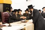באזוך פון הגה"צ אב"ד סאטמאר ירושלים שליט"א אין אנטווערפן לרגל לרגל הנחת אבן הפינה פארן נייעם בנין התלמוד תורה 