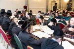 באזוך פון הגה"צ אב"ד סאטמאר ירושלים שליט"א אין אנטווערפן לרגל לרגל הנחת אבן הפינה פארן נייעם בנין התלמוד תורה 