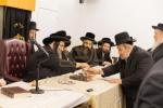 באזוך פון הגה"צ אב"ד סאטמאר ירושלים שליט"א אין אנטווערפן לרגל לרגל הנחת אבן הפינה פארן נייעם בנין התלמוד תורה 
