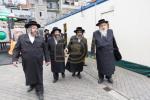 באזוך פון הגה"צ אב"ד סאטמאר ירושלים שליט"א אין אנטווערפן לרגל לרגל הנחת אבן הפינה פארן נייעם בנין התלמוד תורה 