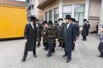 באזוך פון הגה"צ אב"ד סאטמאר ירושלים שליט"א אין אנטווערפן לרגל לרגל הנחת אבן הפינה פארן נייעם בנין התלמוד תורה 