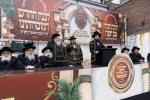 הנחת אבן הפינה פאר נייע תלמוד תורה סאטמאר אין אנטווערפן בהשתתפות הגה"צ אבד"ק סאטמאר ירושלים שליט"א