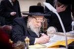 פולע גאלערי: מעמד סיום כתיבת אותיות אינעם ספר תורה וואס איז געשריבן געווארן דורך מתפללי בית המדרש הגדול דקהל יטב לב ד'סאטמר אין קרית יואל