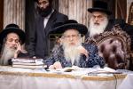 סעודת הילולא פונעם הייליגן צאנזער רב זי"ע ביי נכדו כ"ק אדמו"ר מצאנז קלויזענבורג שליט"א
