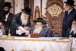סעודת הילולא פונעם הייליגן צאנזער רב זי"ע ביי נכדו כ"ק אדמו"ר מצאנז קלויזענבורג שליט"א
