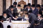סעודת הילולא פונעם הייליגן צאנזער רב זי"ע ביי נכדו כ"ק אדמו"ר מצאנז קלויזענבורג שליט"א