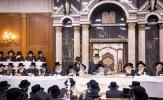 סעודת הילולא פונעם הייליגן צאנזער רב זי"ע ביי נכדו כ"ק אדמו"ר מצאנז קלויזענבורג שליט"א