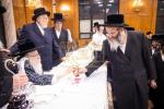סעודת הילולא פונעם הייליגן צאנזער רב זי"ע ביי נכדו כ"ק אדמו"ר מצאנז קלויזענבורג שליט"א