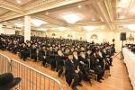 מעמד אדיר "כינוס השבת" בראשות גדולי ומאורי ישראל שליט"א, אפצוצייכענען 20 יאר פון אומבויגזאמע שמירת שב"ק אין שטאט וויליאמסבורג