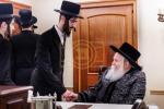 כ"ק אדמו"ר מבאבוב שליט"א ביים סעודת הילולא פון האדמו"ר הראשון מבאבוב זי"ע 