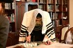 כ"ק אדמו"ר מסקולען שליט"א אויף אפרוה אין קרית יואל בילדער י. שטיין