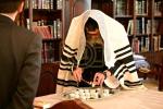 כ"ק אדמו"ר מסקולען שליט"א אויף אפרוה אין קרית יואל בילדער י. שטיין