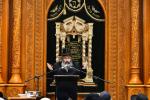 הרה"צ המשפיע רבי צבי  מאיר זילבערבערג שליט"א ביי א שמועס הכנה למתן תורה אין בני ברק 