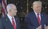 Main image for טראמפ רעדט צו ריפארטערס איבער עזה, מיט נתניהו 