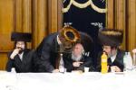 מרן הגה"צ רבי מאיר הייזלער שליט"א ראש הישבת קובנא פראוועט שב"ק פ' משפטים אויף א געהויבענע שבת מיט די בחורי הישיבה אין שטעטל קוממיות