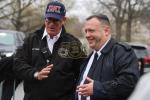 ענואל בריעד צוזאמען מיט NYPD, FDNY, DSNY ביי שריפת חמץ ערב פסח