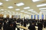 מעמד חנוכת הבית און קביעת מוזוה אין דעם נייעם בנין הישיבה לצעירים ד'סאטמאר אין וויליאמסבורג 