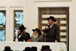 מעמד חנוכת הבית און קביעת מוזוה אין דעם נייעם בנין הישיבה לצעירים ד'סאטמאר אין וויליאמסבורג 