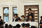 מעמד חנוכת הבית און קביעת מוזוה אין דעם נייעם בנין הישיבה לצעירים ד'סאטמאר אין וויליאמסבורג 