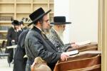מעמד חנוכת הבית און קביעת מוזוה אין דעם נייעם בנין הישיבה לצעירים ד'סאטמאר אין וויליאמסבורג 