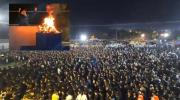 טויזענטער ביים הדלקה בחצר הקודש ראחמסטריווקא אין מירון