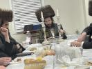 יארצייט אין ספינקא בראשות אב"ד ספינקא לעיקוואד בן אדמו"ר מ'ספינקא אין בית מדרש ספינקא לעיקוואוד